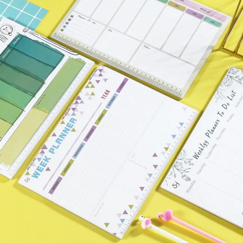 

1 Pcs Hot Sale 32.5*25cm Weekly Planner To Do List Agenda Material Escolar School Papeleria Stationery for Kids Gift
