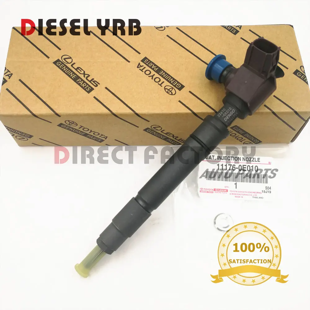 Подлинная и абсолютно новая Оригинальная Топливная форсунка common rail 295700-0550 для Hilux Revo 2.8L 23670-0E010