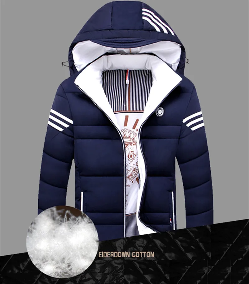 Брендовая повседневная мужская куртка, зимние пальто для мужчин, Толстая Теплая мужская модная одежда, парка, верхняя одежда, худи, пальто для мужчин размера плюс 4XL