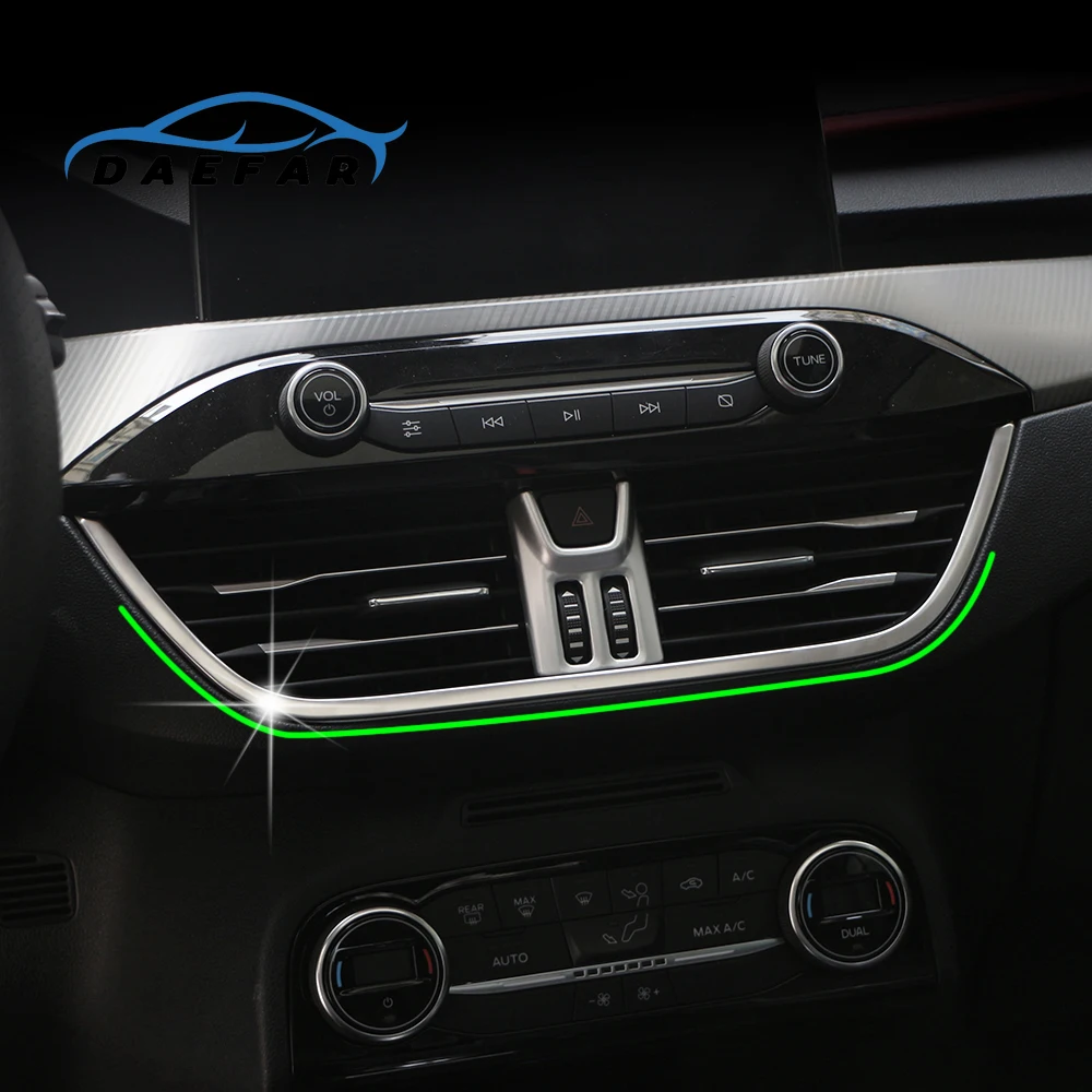 

Daefar Air Conditioning Vent Outlet Rear Center Console Fresh Air Outlet Vent Grille Cover for Ford Focus 2019 Accessories