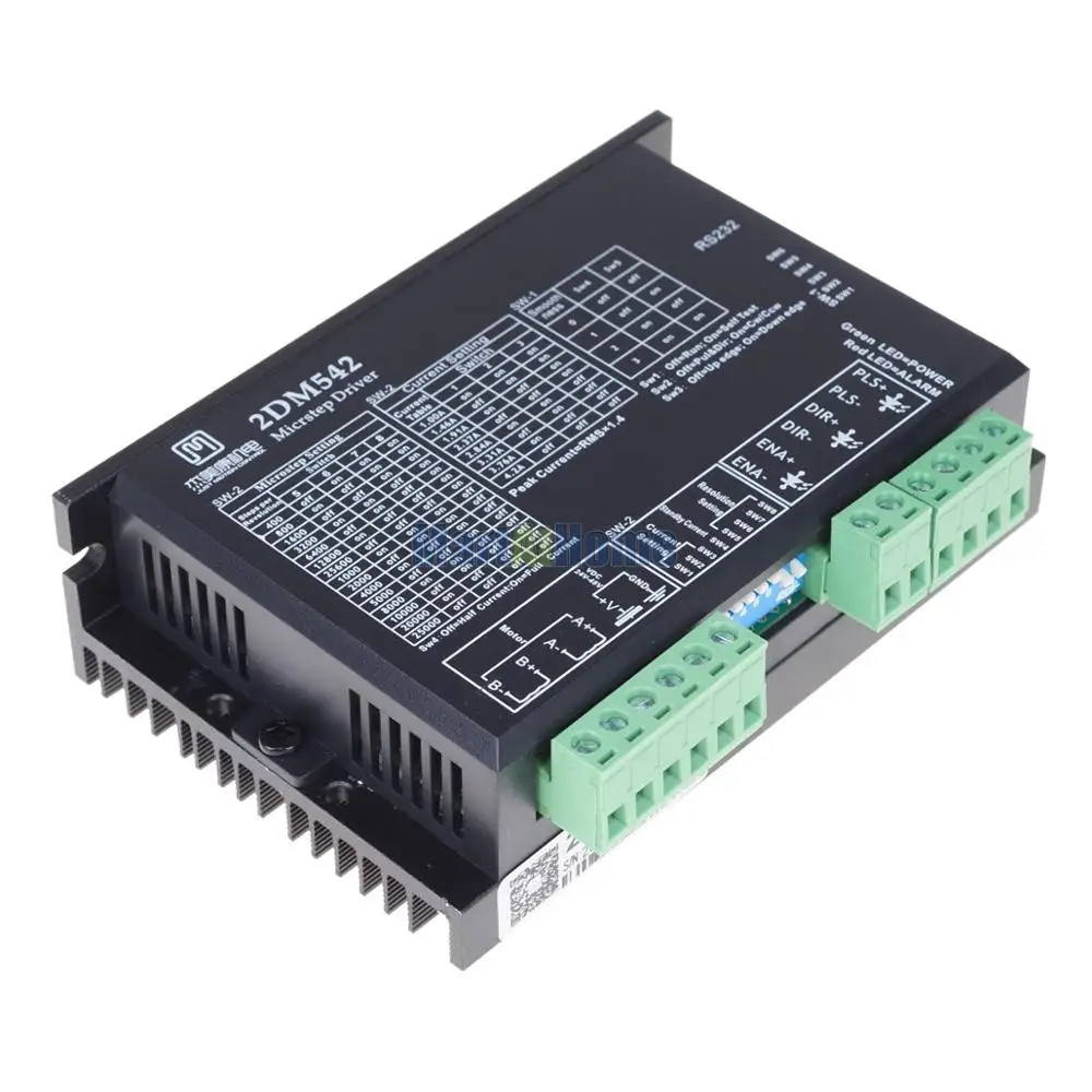 DIY 5 осевой набор драйверов с ЧПУ цифровой шаговый Драйвер 2DM542 24VDC 4.2A & Breakout Board для