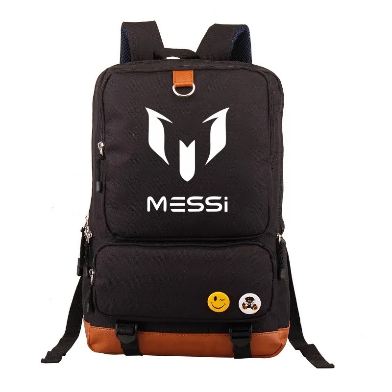 

Football Star Messi Logo Backpack Men And Women Backpack Travel Bag Computer Bag Schoolbag