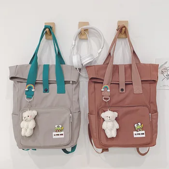 

Korean-style INS Wind Schoolbag Female Japanese-style Harajuku College Style Cute Soft Girl GIRL'S Backpack Computer Backpack