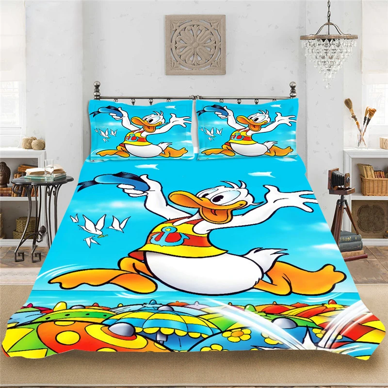 Circus Haalbaarheid pianist Fashion Donald Duck Cartoon Children Winter Bedding set Bedclothes Include  Duvet Cover Pillowcase Print Home Textile Bed Linens|Bedding Sets| -  AliExpress