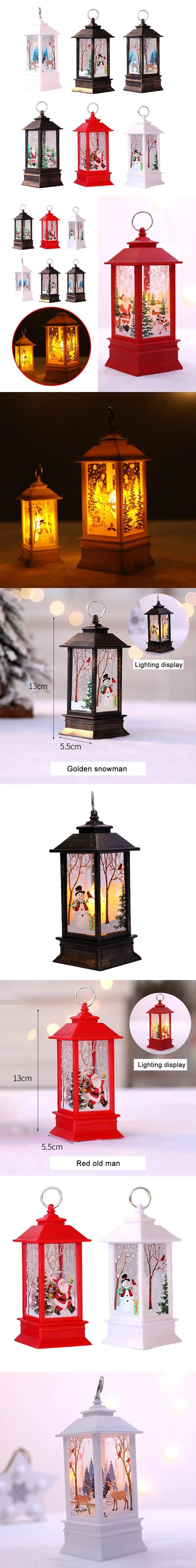 Мини Рождественская подвеска в форме подсвечника имитирует свет лампы Фестиваль рождественское настольное украшение подвеска в форме подсвечника Рождественская свеча Sep 5