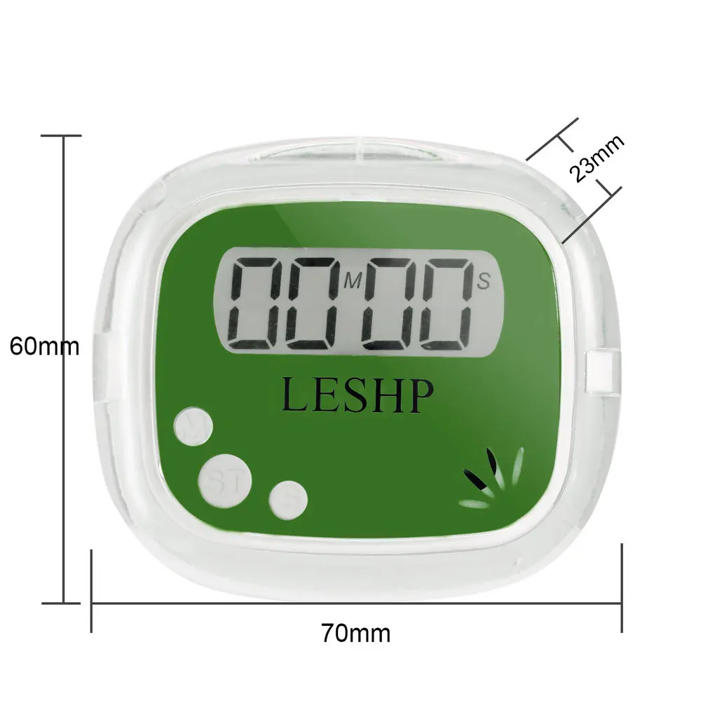 LESHP портативный мини ABS lcd 4 цифры дисплей цифровой магнитный задний кухонный таймер обратного отсчета, таймер с запоминающим таймером
