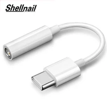 Shellnail Кабель-адаптер USB-C type C до 3,5 мм разъем аудио кабель для наушников Aux Кабель-адаптер для Xiaomi huawei для смартфона