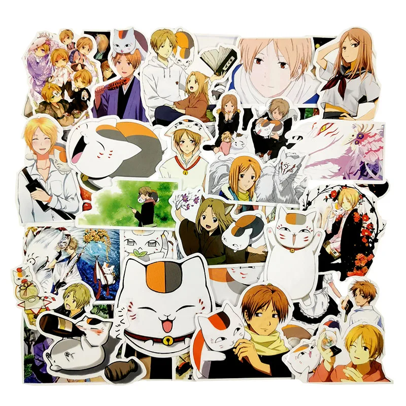 50 шт. японский аниме Natsume Yuujinchou мультфильм водонепроницаемый DIY наклейки Стикеры для холодильника чемодан канцелярские товары Декор разработчика