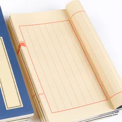 Livre en papier Xuan vierge, petit papier de calligraphie de riz semi mûr/mûr pour la copie des écritures de famille 