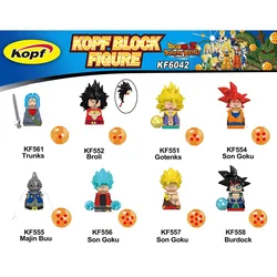 Ensemble complet de figurines Dragon Ball, blocs, pièces de corps complètes, poupées mobiles à monter soi même, jouets éducatifs, cadeaux 