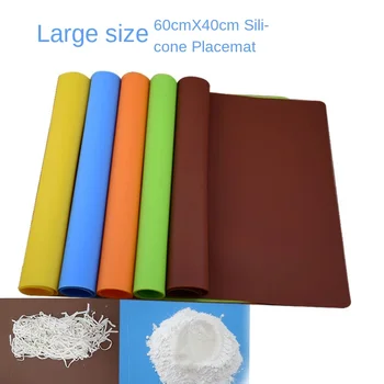 

40 * 60 Large Soft Silicone Students Insulation Board Children Eat Mat Laptop Cushion Flat Mat Tableware Table Mat Kitchen Table