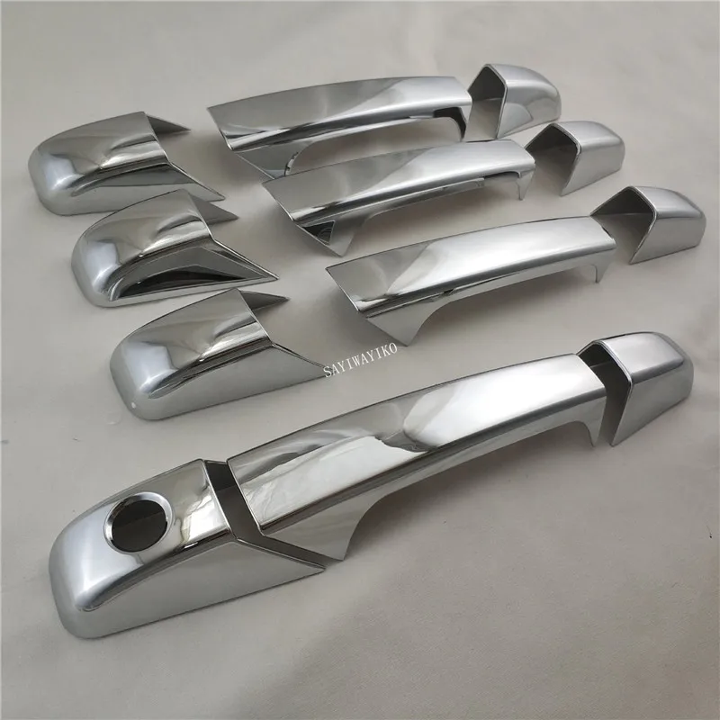 Хромированные дверные ручки крышки для 07-13 Chevrolet Suburban/Tahoe/Silverado/Avalanche/07-13 GMC Yukon/Yukon XL/Sierra
