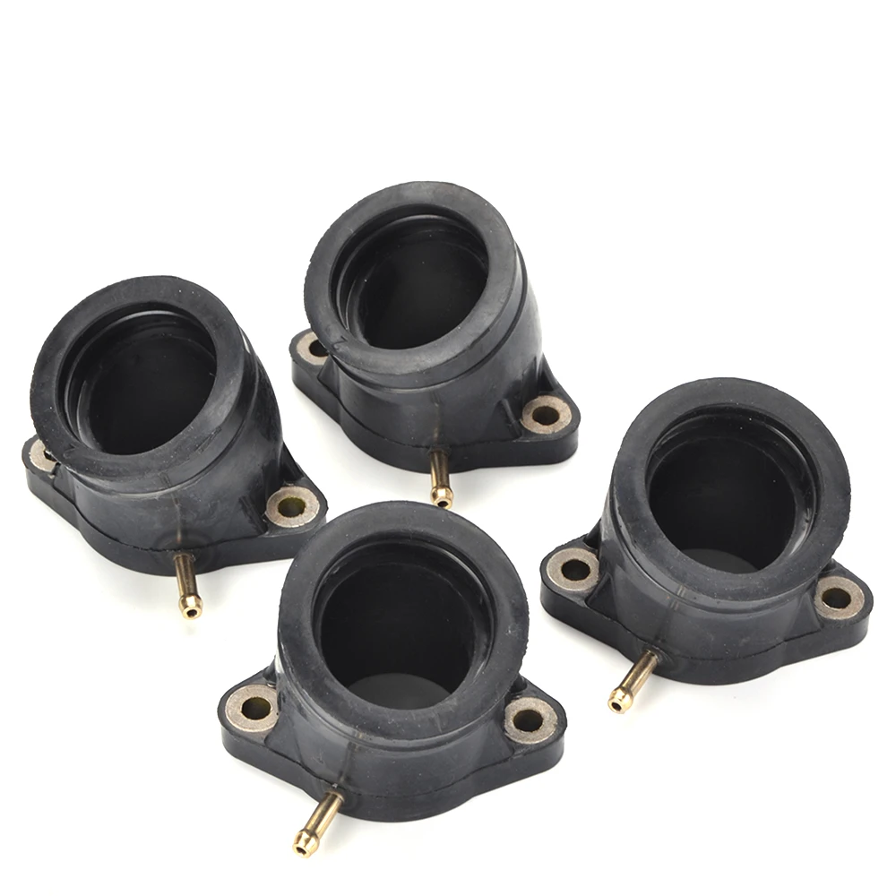JAER 4pcs Motorcycle Carburetor Interface Manifold Intake Glue Carb Adapter For Yamaha XS1100 XJ1100 XS1100H XS1100F