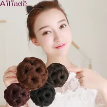 AILIADE женский зажим для когтей, кудрявые шиньоны для волос, пучок для пончиков, накладные волосы для наращивания, высокотемпературные синтетические волосы для наращивания