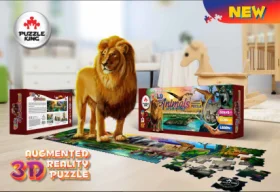 Головоломка Король 48P Обучающие игрушки AR головоломка игрушки с коробкой Мультяшные животные Обучающие игрушки-пазлы для детей Рождественский подарок - Цвет: Forest animals
