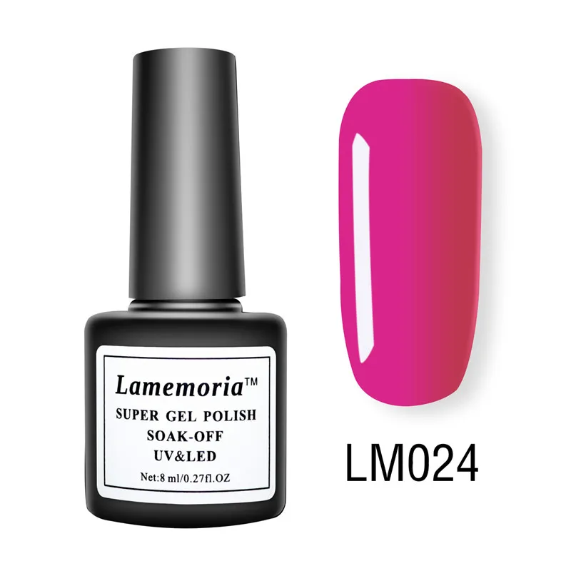 Новое поступление 8 мл грунтовка гель лак замочить от УФ светодиодный Гель-лак для ногтей Базовое покрытие не протирать верхний цвет Гель-лак - Цвет: LM024