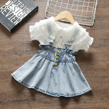 

Summer Newborn Baby Girls Clothes Sets Infant Clothing Princess Shirt Skirt 2Pcs Baby Girl Outfits Suits Kids Vacation Costumes