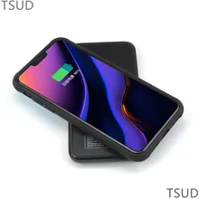 external magnetic wireless charger case for iphone 11 Pro portable mobile charging cover for iphone 11 Pro luxury 2 in 1