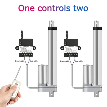 

1*RF Remote Controller + 2*Linear Actuator 12V Electric DC Motor Metal Gear Electr Linear 50mm 100mm 150mm 200mm 250mm stroke