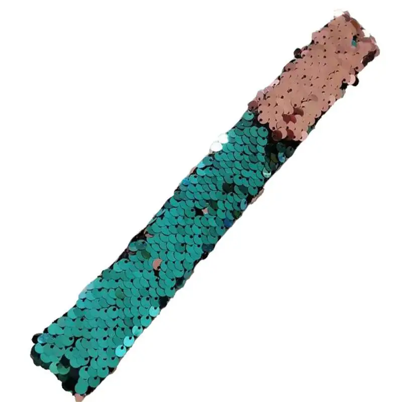 Волшебная Русалка потрепанные браслеты двухцветные блестки Реверсивные блестящие СЛЭП браслеты браслет с подвесками для детей Взрослые - Цвет: 8