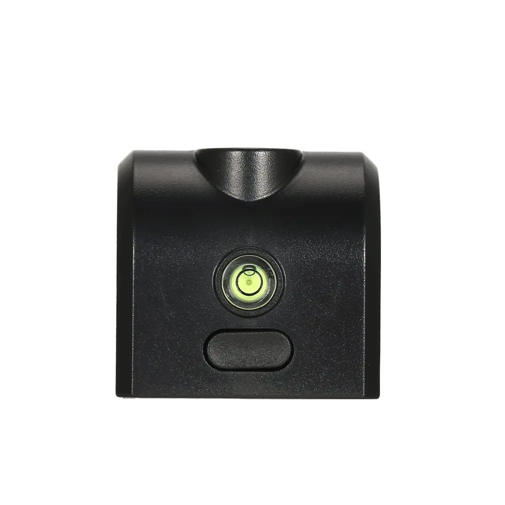 Borbede Portable Mini Croix Laser Rouge Niveaux Compteur 2 ligne 1 point 650nm Instrument de nivellement avec indicateur LED Fixation magnétique Couleur: Noir 