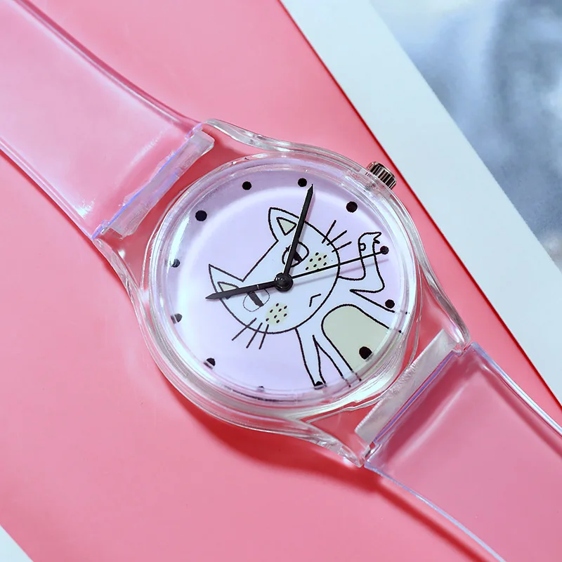 Фото Новинка 2020 женские часы с милым Кроликом детские Студенческие для девочек