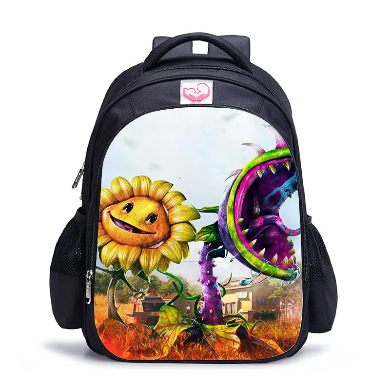 1pc backpack 14 16 дюймов Растения против Зомби школьный рюкзак Горячая игра школьный рюкзак для девочек мальчиков Книга сумка через плечо рюкзаки Mochila Infantil - Цвет: 1pc backpack 14