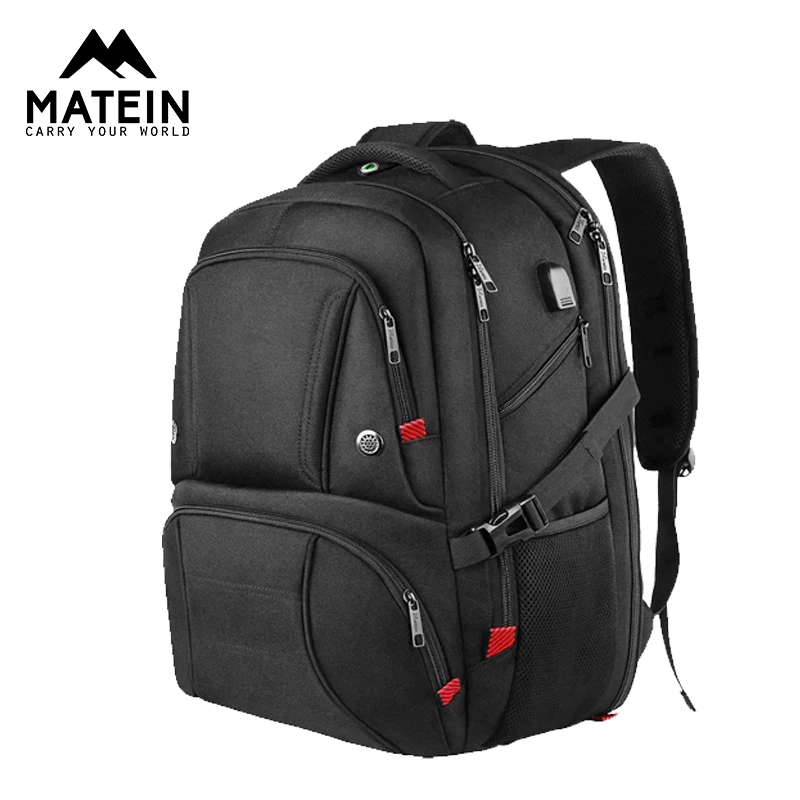 Matein rucksack mit ladegerät 18,4 zoll Schwarz mochila hombre rucksack mit  ladegerät Durable College Rucksack für frauen laptop taschen - AliExpress  Luggage \u0026 Bags
