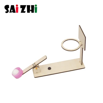 

Saizhi Shooting Machine Lever Principle Children Science and Technology Handmade Small Production Invention DIY Materials