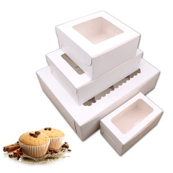 

Hot 10PCS 2/4/6 Holes Kraft Paper Cupcake Packing Box Muffin Wedding Party Case Holder Box D6