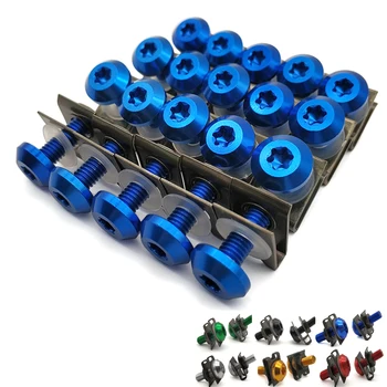 

For Yamaha YZ250FX YZ450FX WR450F WR250R WR250X Motorcycle Fairing Aluminu hexagon socket Screws Clips Body Spring Bolt Kit