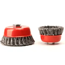 4 шт. 75 мм стальной проволоки щетки колеса замена полировки дерулинг колеса удаления Красной ржавчины для снятия заусенцев шлифовальный роторный инструмент