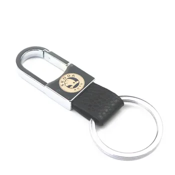 

3D Fashoin Alloy Car Keyring Emblem Badge Key Ring For Skoda octavia fabia rapid yeti superb octavia a 5 a 7 Key Chain