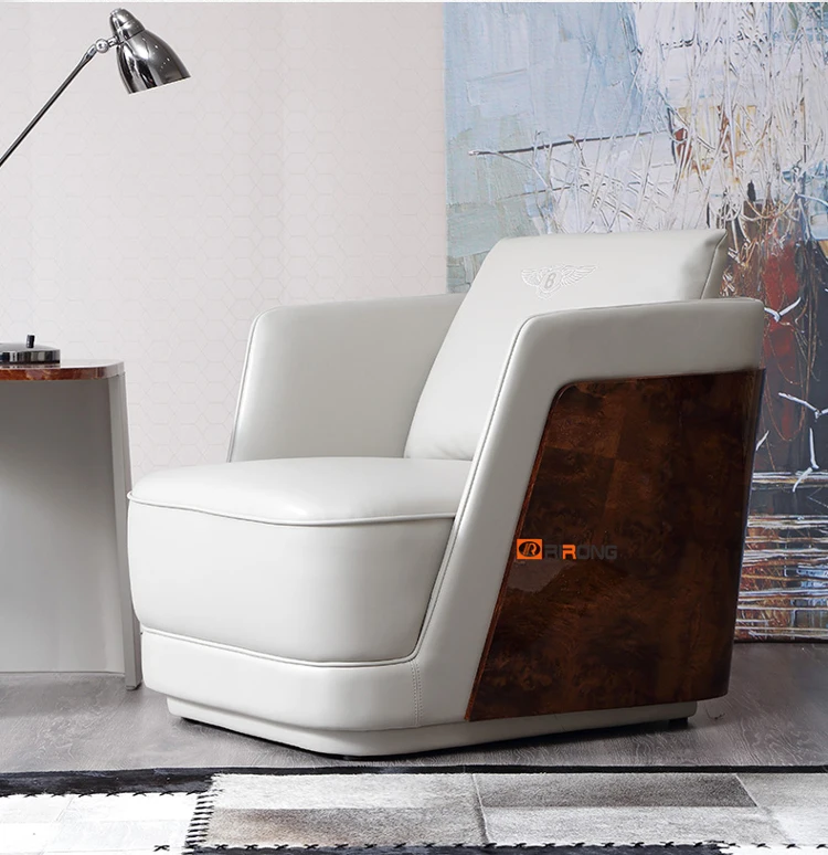 RR-F1718C Italy Style Modern Luxury Home Study Living Room Office furniture Three seaters Office Sofa Couch - Color: RR-F1718C