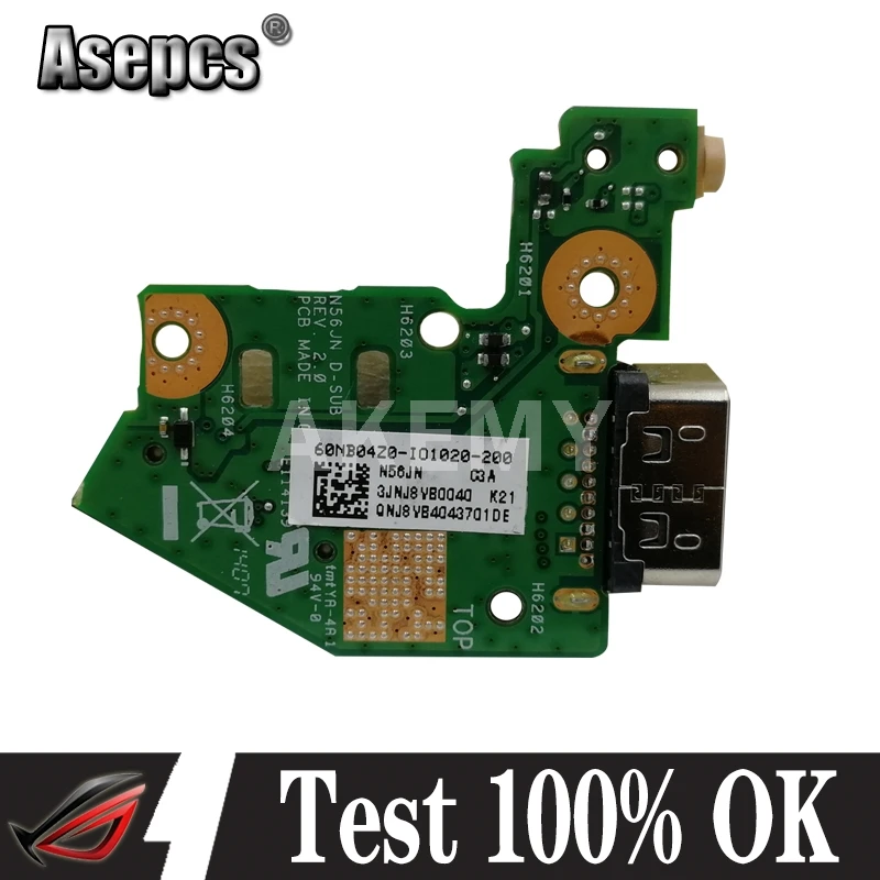 Для N56 N56V N56VJ N56VM N56VB N56VZ N56J N56JR N56JN N56JK плата кнопки питания протестирована хорошо