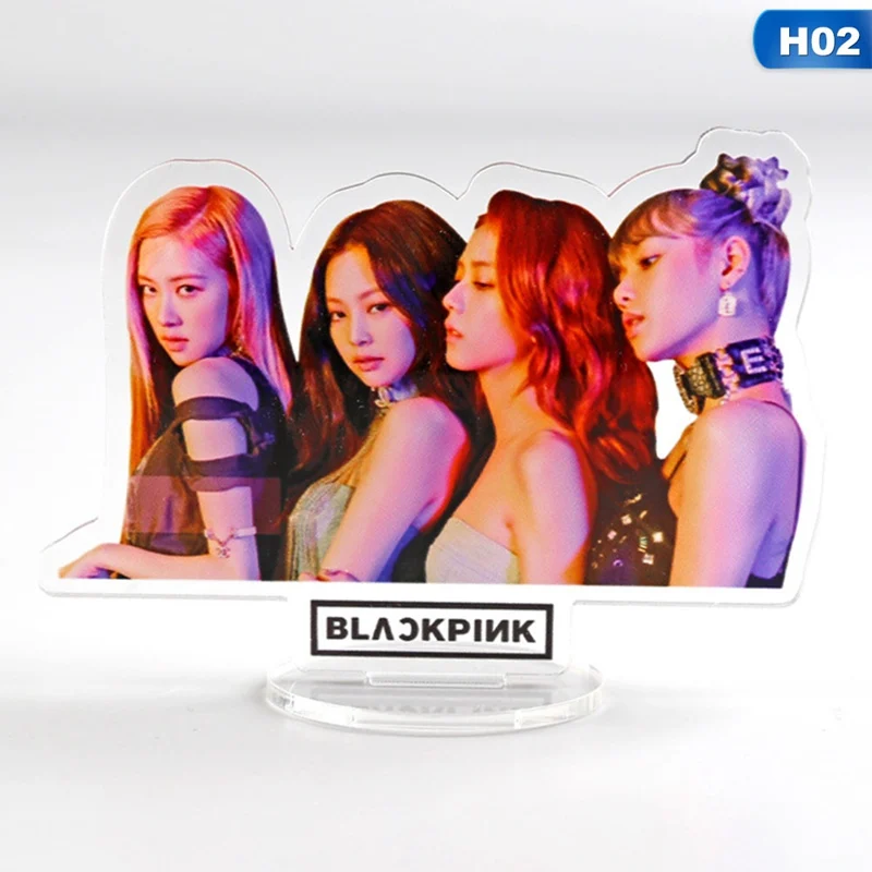1 шт. Blackpink членов акриловая подставка фигурка кукла Лиза стол Декор Канцелярский набор - Цвет: 2