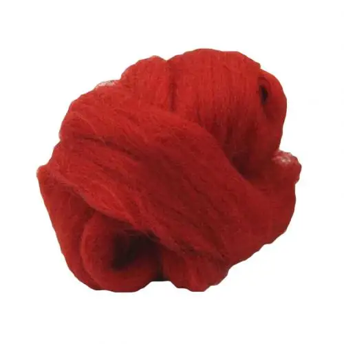 Jujube Red 100 г пушистый волоконный ровинг Вертушка для валяния флисовая швейная шерстяная пряжа нить швейные принадлежности - Цвет: Jujube Red