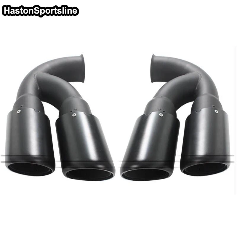  For Cayenne V6 V8 Rear Exhaust Tips Muffler Pipe Car Styling 2011 2012 2013 2014