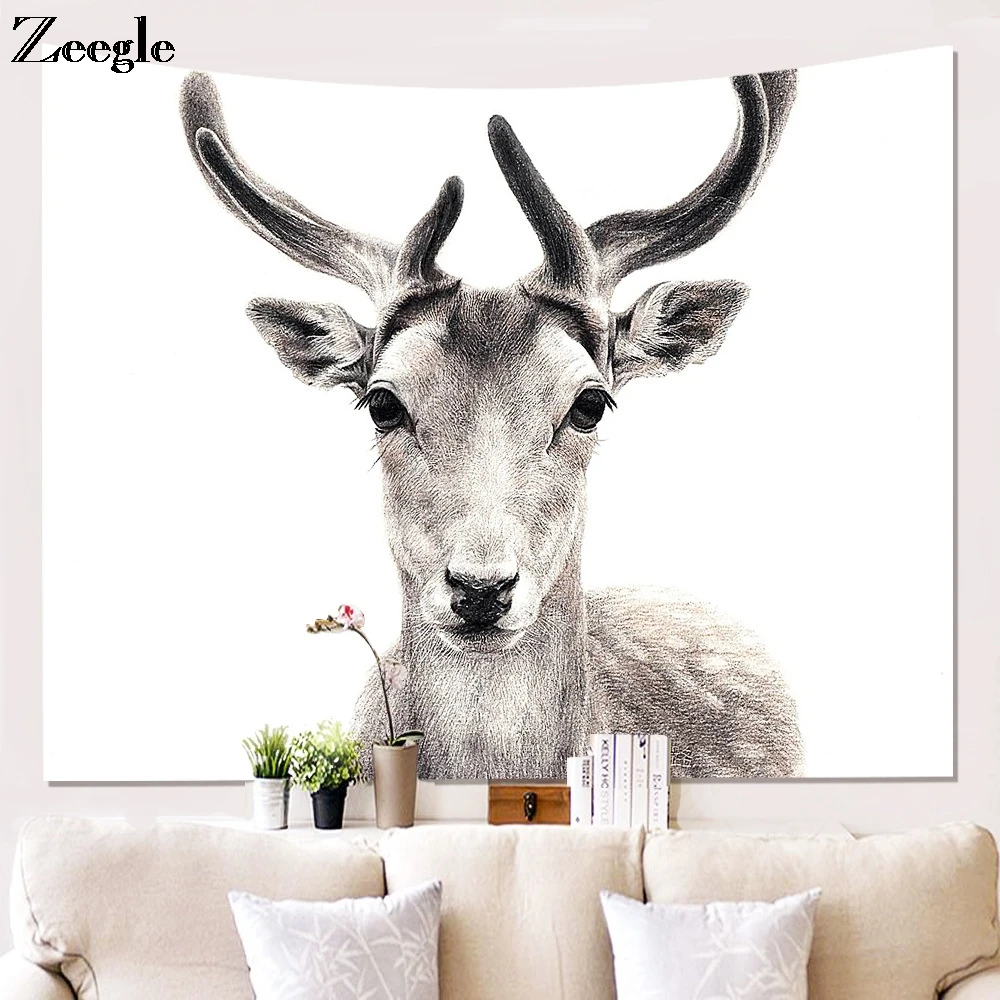 Zeegle Wall Hang Tapestry Home Art Tapestry Creative Beach Towel Picnic Blanket Bedspread Yoga Mat Blanket Printed Tapestry