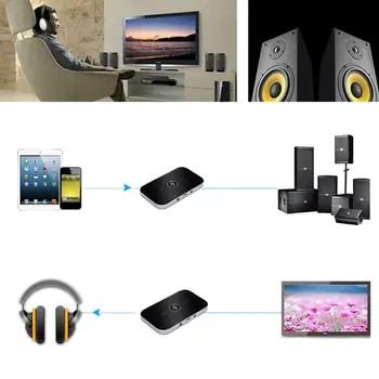 

B6 Bluetooth 5.0 Transmitter Receiver RCA 3.5mm 3.5 Aux Jack Wireless Adapter T3LB