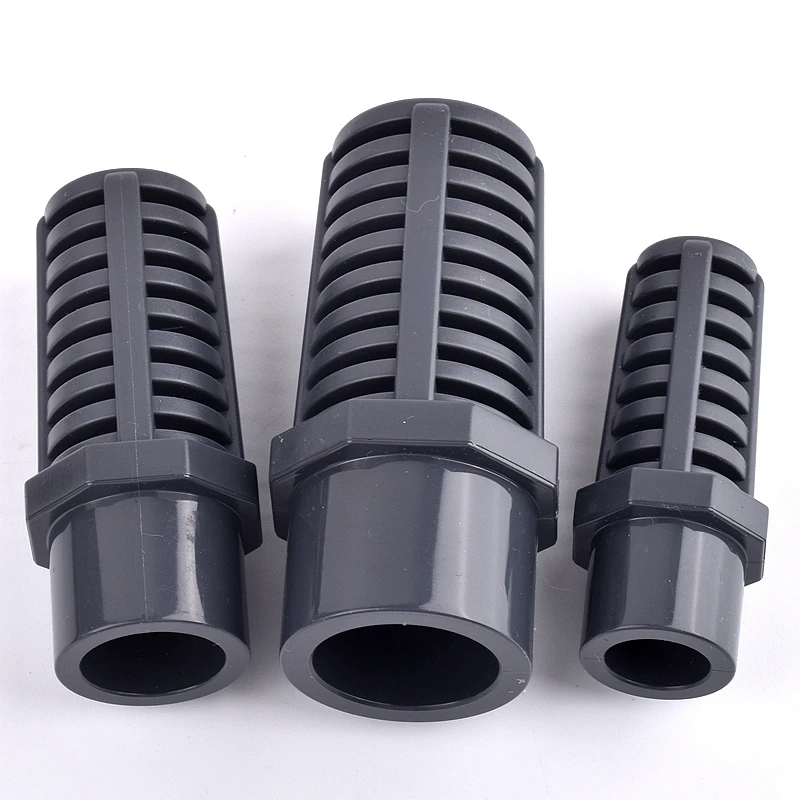 20 ~ 63 mm UPVC Aquariumfilter Interner Aquarium-Wassereinlass-Wasserpumpenfilter, PVC-durchlässige Kappe Blumenkorb Siebsieb – Detail 4