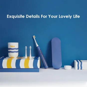 Электрическая зубная щетка SOOCAS X5, ультразвуковая зубная щетка для взрослых Mijia, обновленная, перезаряжаемая, 12 режимов очистки, с головкой щ...