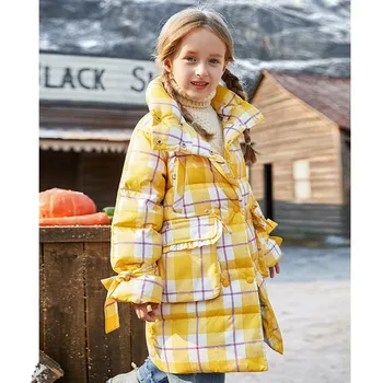 

Winter Children Down jackets thicker warm Loose oversize White duck down Coat Parka Modis Kids Down coat girls Outerwear Y2287