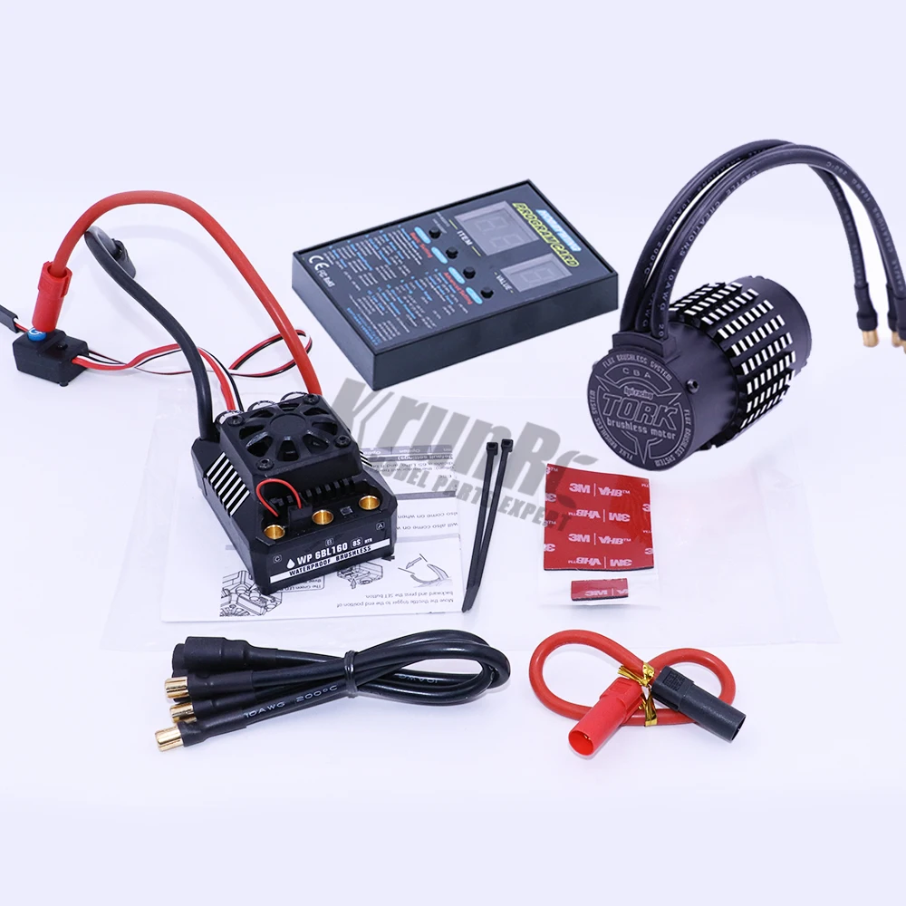 Высококачественный HPI 1515 42 мм бесщеточный 2200kV мотор+ WP-6BL 160 8S RTR водонепроницаемый бесщеточный 160A ESC+ светодиодный программирующий для 1/8 rc автомобиля внедорожный грузовик багги XRAY LOSI HSP HPI
