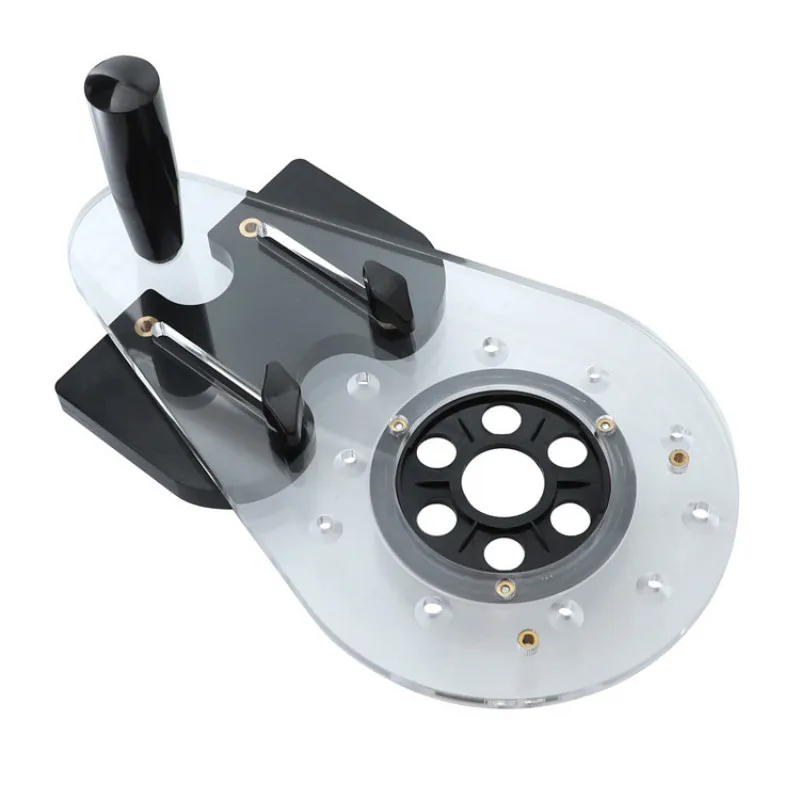 Universal Woodworking Milling Base Electric Engraving Trimming Machine Flip Board Bottom Plate Slotting Trimming Hole Locator