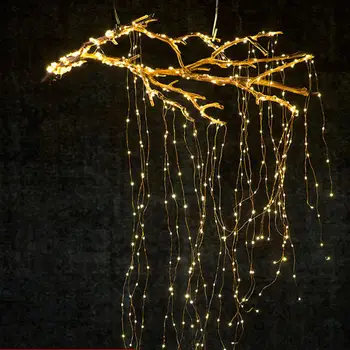 

110-220V 280LEDs Vines Lights Copper Wire Branch Lights Led Fairy String Lights Cafe Christmas Wedding Party Decoration US Plug