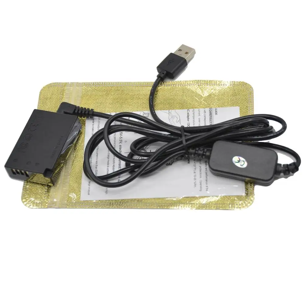 USB Charger Cable ACK-E17 Power Adapter+DR-E17 DC Coupler LP-E17 Dummy Battery For Canon EOS M3 M5 M6 Mirrorless Digital Camera