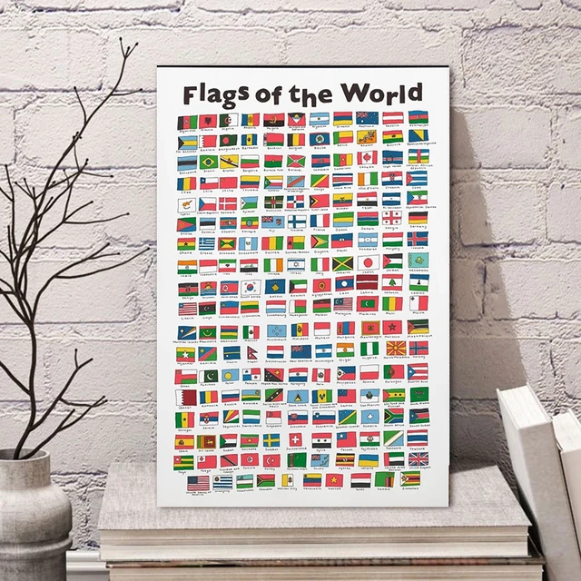 Poster de bandeiras do mundo - TenStickers