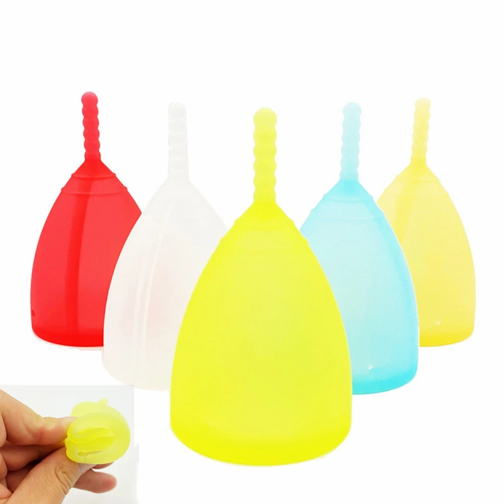 

Women's Menstrual Cup Convenient Reusable Silicone Soft Plastic Menstrual Cup For Sports Swimming