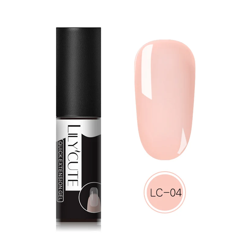 LC-04 LILYCUTE поли УФ гель для наращивание ногтей строитель грунтовка Маникюр Базовый Топ гель! полупостоянная гель лак для ногтей - Цвет: LC-04